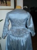 Reproduction 1792 blue silk jacket: back view