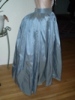 Reproduction 1792 blue silk petticoat: right view