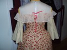 1840s Winterhalter dress reproduction bodice back view