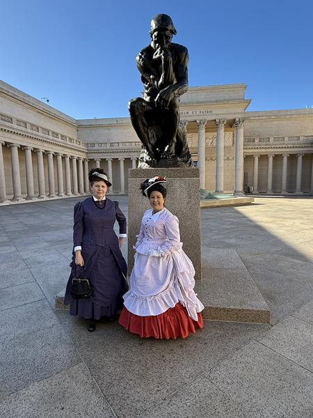 1870s Red Polka Dot Dress at Legion of Honor January 2026.  