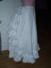 Reproduction bustle petticoat: right view