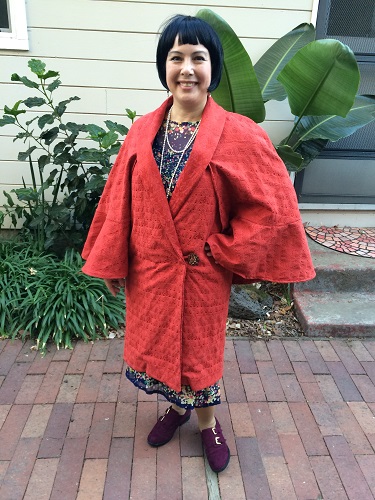 1927 Reproduction Red Coat with Capelet Front