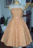 1957 Peach Halter Dress