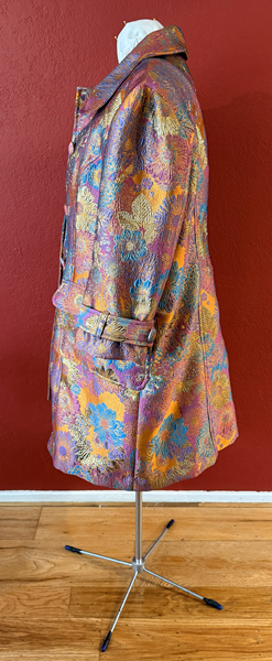 1960s Vibe Orange Multi Coat Left. Vogue V1537