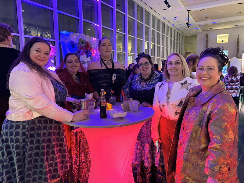 1960s Vibe Orange Multi Coat Dress at Crocker ArtMix Runway January 2026.  