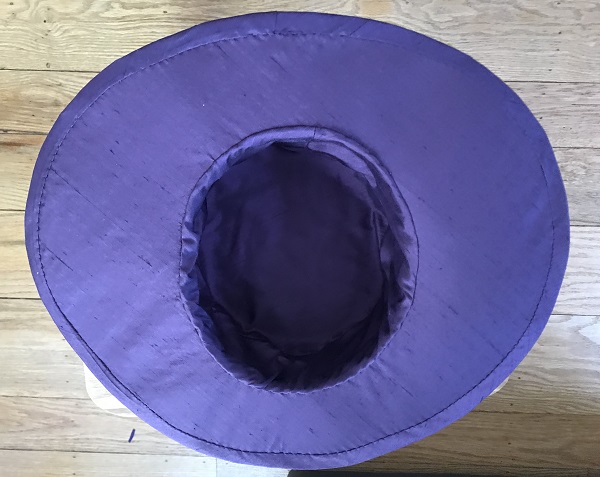 Reproduction Edwardian Purple Hat Butterick B6397 View C Inside. 