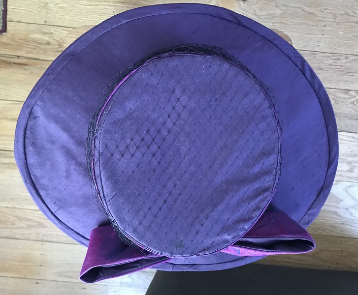 Reproduction Edwardian Purple Hat Butterick B6397 View C Top. 