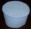 buckram crown and top with wire