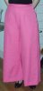 hot pink polyester pants