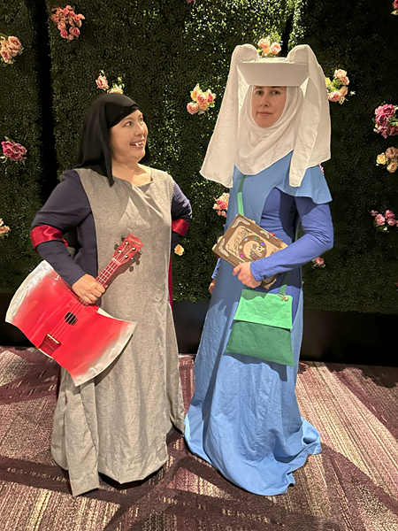 Medieval Marceline and Finne the Human at Costume College July 2024. Period Patterns 21. 