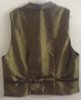 Butterick 3721 Olive Taffeta double breasted Victorian reproduction waistcoat back