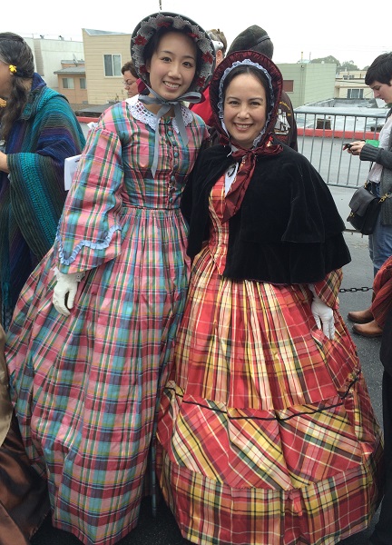 Vivien and Kim at Dickens Fair 2014.