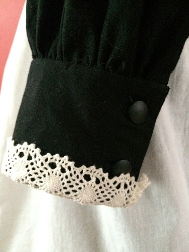 1910s Reproduction Edwardian Maid Dress Sleeve Cuff. 