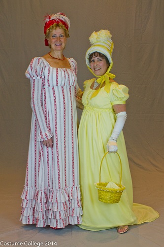 Reproduction Regency Yellow Dress at Costume College. Photo by Andrew Schmidt.