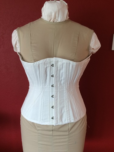 1900s Reproduction Straight S-Curve Corset Left View.