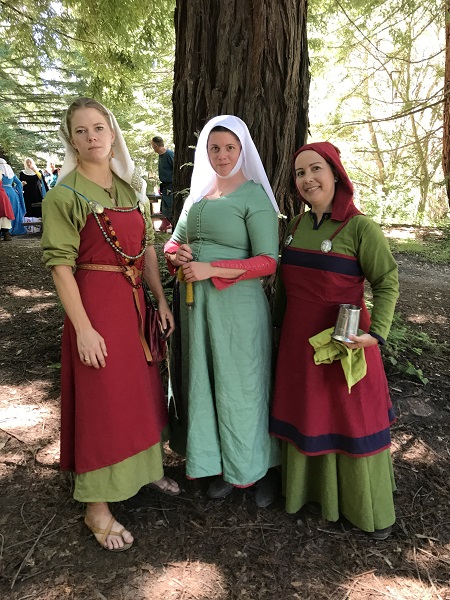 Reproduction Viking Apron Dress
 at the GBACG Midsommer Viking Celebration June 2018. 